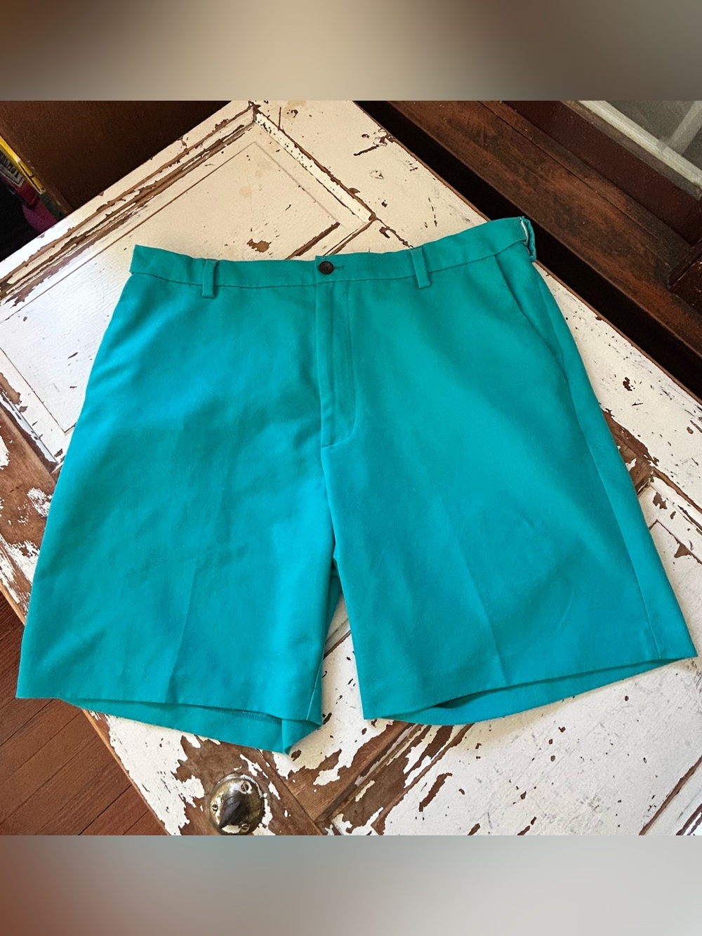 Men's Chaps Turquoise Golf Shorts/ Comfort Waistband/Size 38